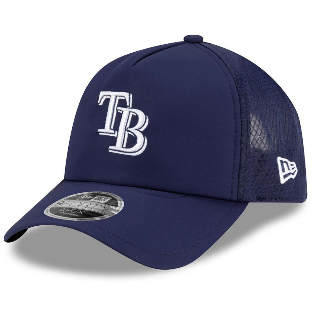 Tampa Bay Rays New Era 2026 Batting Practice Apex 9FORTY Adjustable Trucker Hat - MLB