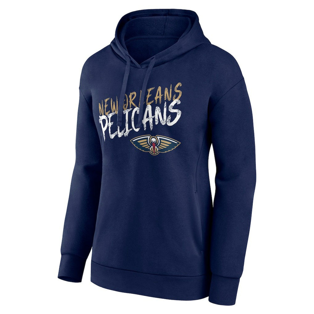 New Orleans Pelicans Women's Hustle Custom Pullover Hoodie Navy - NBA