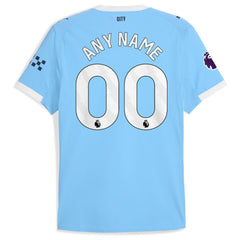 Manchester City 2025/26 Home Custom Jersey Sky Blue | Puma