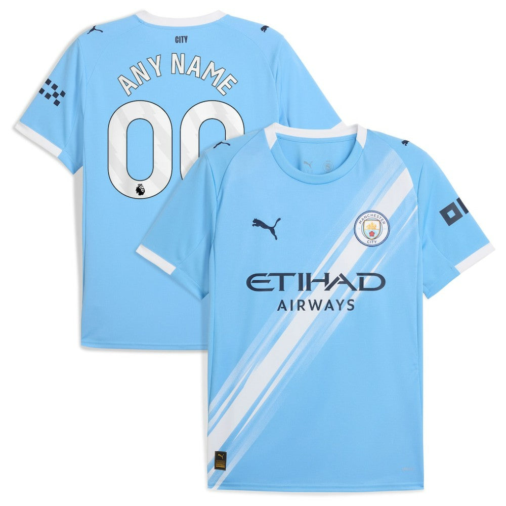 Manchester City 2025/26 Home Replica Custom Jersey Sky Blue | Puma discount