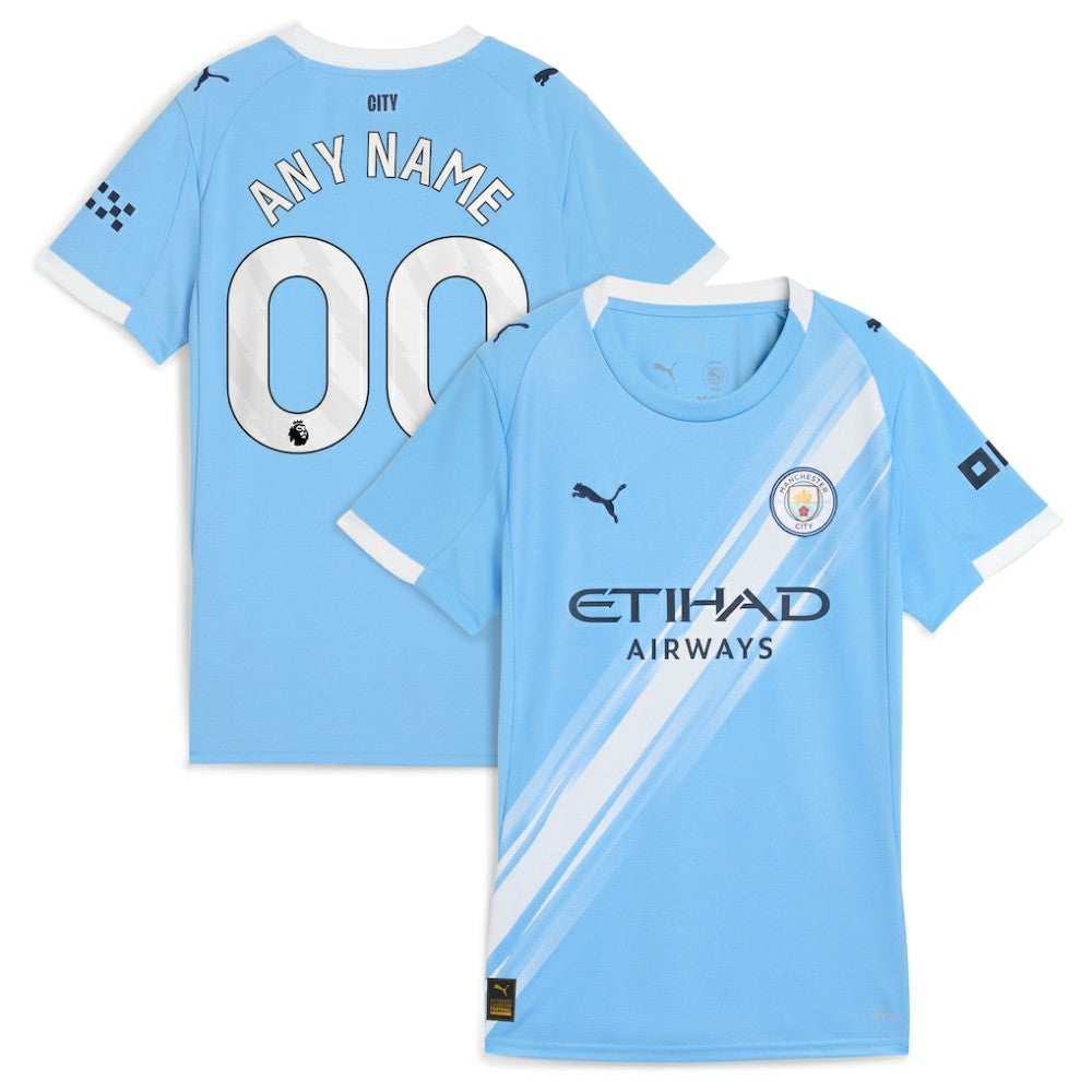 Manchester City Women's 2025/26 Home Replica Custom Jersey Sky Blue | Puma online