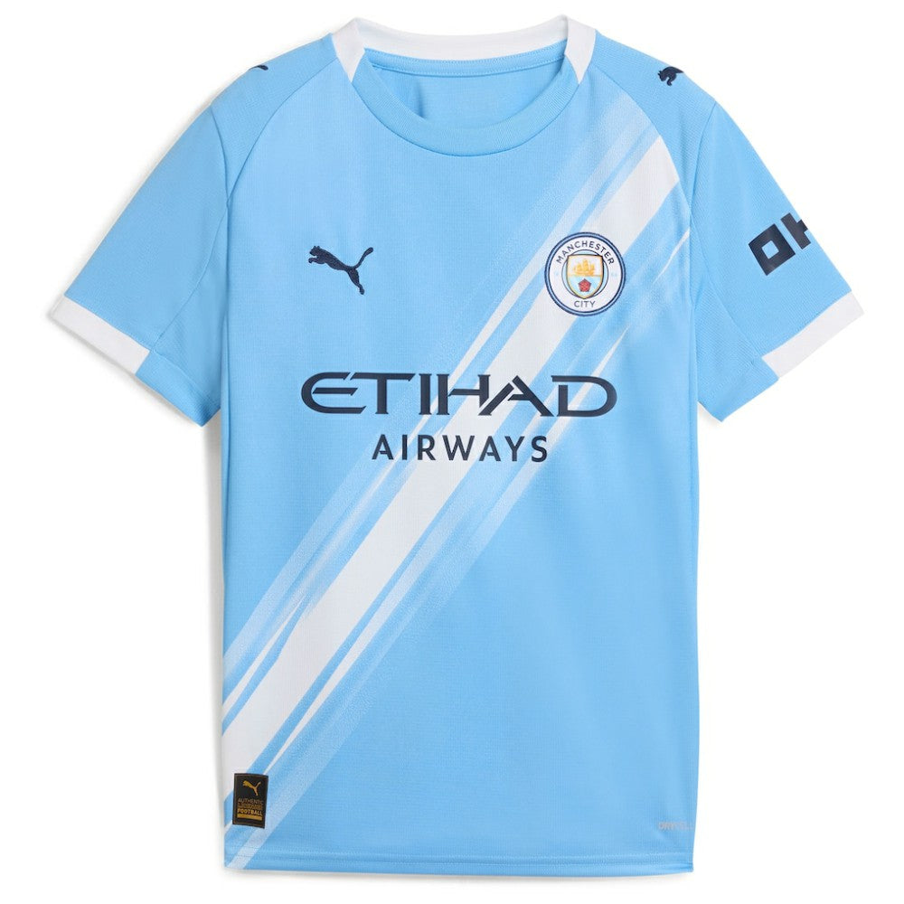 Manchester City Youth 2025/26 Home Replica Custom Jersey Sky Blue | Puma Online