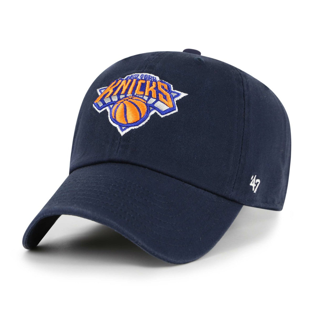 New York Knicks '47 Core Logo Clean Up Adjustable Hat Navy - NBA