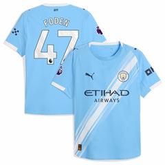 Phil Foden Manchester City 2025/26 Home Player Jersey Sky Blue | Puma
