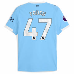 Phil Foden Manchester City 2025/26 Home Player Jersey Sky Blue | Puma