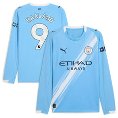 Erling Haaland Manchester City 2025/26 Home Replica Long Sleeve Player Jersey Sky Blue | Puma Sale
