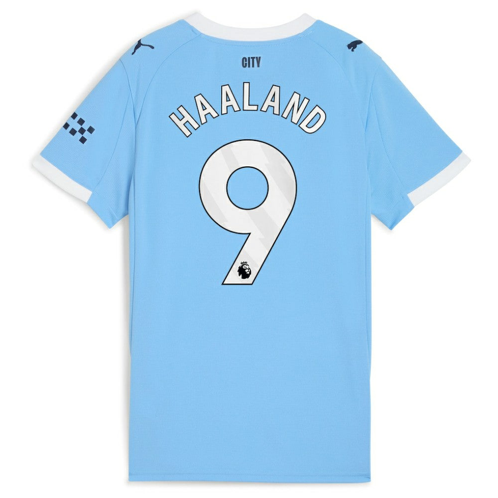 Erling Haaland Manchester City Women's 2025/26 Home Replica Player Jersey Sky Blue | Puma cheap
