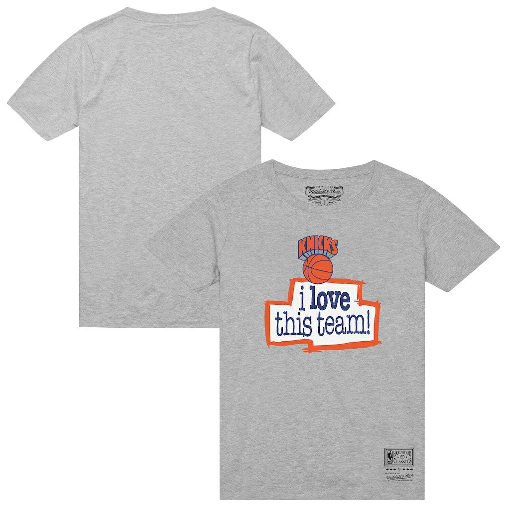 New York Knicks I Love This Team T-Shirt Heather Gray - NBA