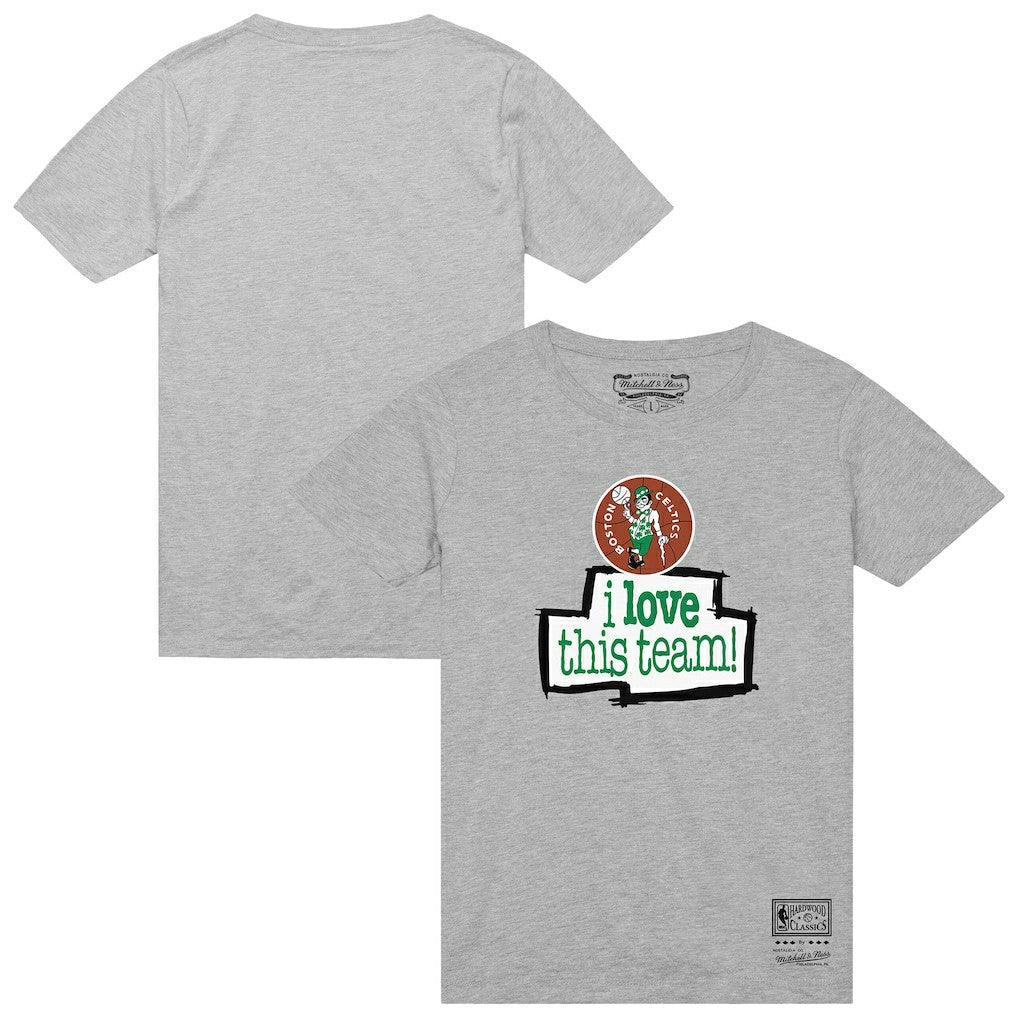 Boston Celtics I Love This Team T-Shirt Heather Gray - NBA