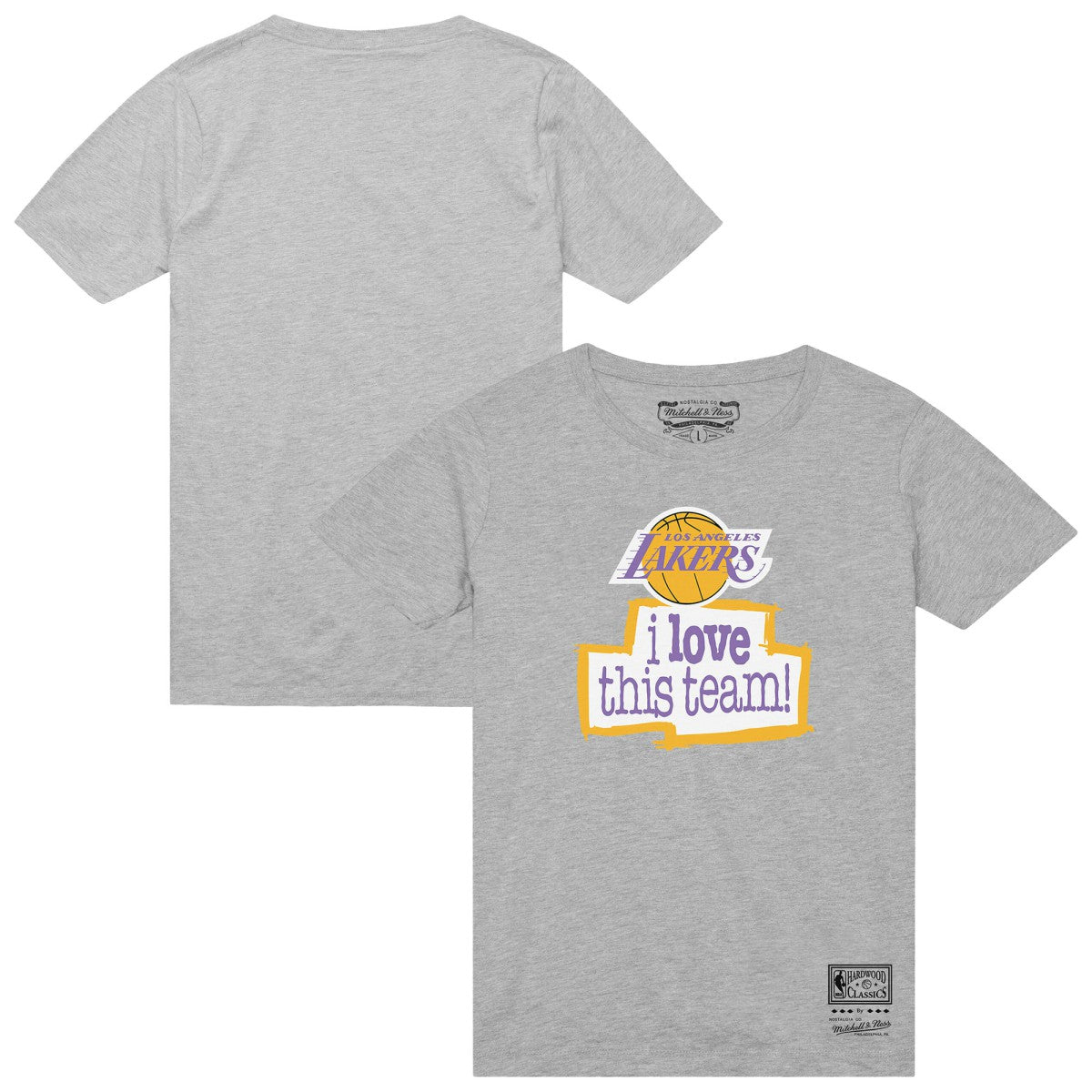Los Angeles Lakers I Love This Team T-Shirt Heather Gray - NBA