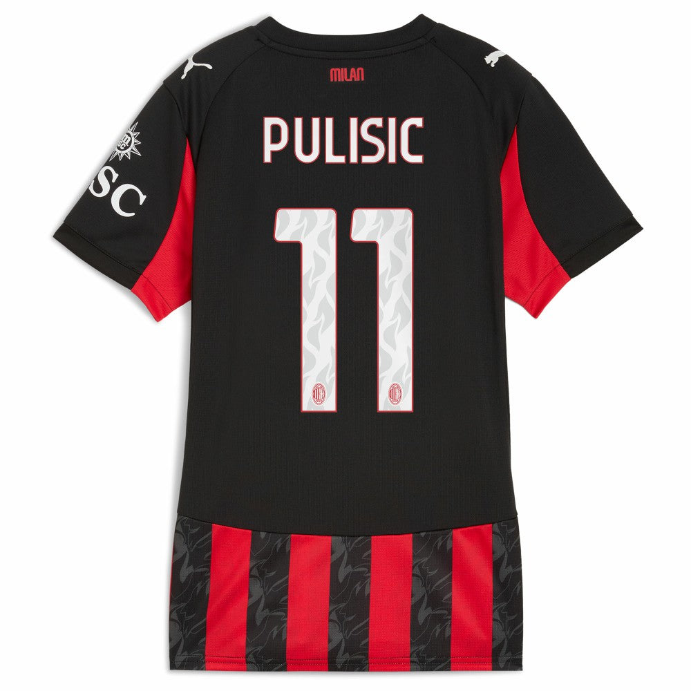 Christian Pulisic AC Milan Women's 2025/26 Home Replica Player Jersey Red | Puma Sale