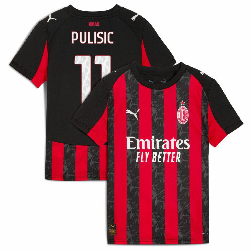 Christian Pulisic AC Milan Youth 2025/26 Home Replica Player Jersey Red | Puma discount