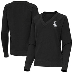 Chicago White Sox Antigua Women's Varsity Tri-Blend V-Neck Long Sleeve T-Shirt - MLB