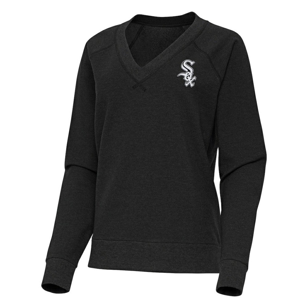 Chicago White Sox Antigua Women's Varsity Tri-Blend V-Neck Long Sleeve T-Shirt - MLB