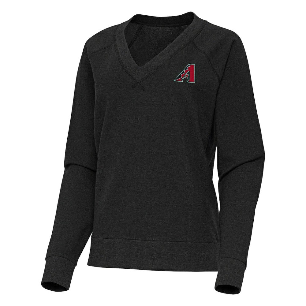 Arizona Diamondbacks Antigua Women's Varsity Tri-Blend V-Neck Long Sleeve T-Shirt - MLB