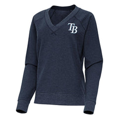 Tampa Bay Rays Antigua Women's Varsity Tri-Blend V-Neck Long Sleeve T-Shirt - MLB
