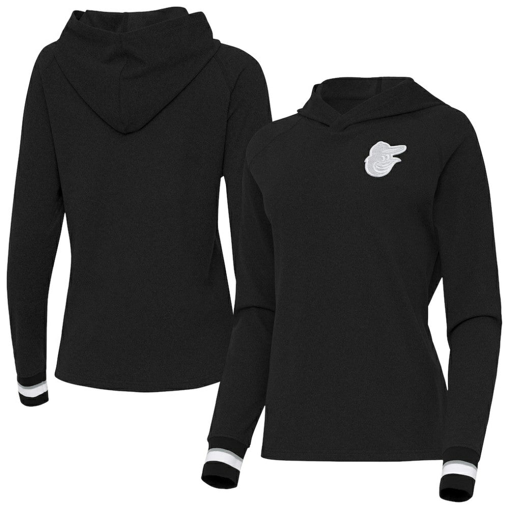 Baltimore Orioles Antigua Women's Trek Pullover Hoodie - MLB