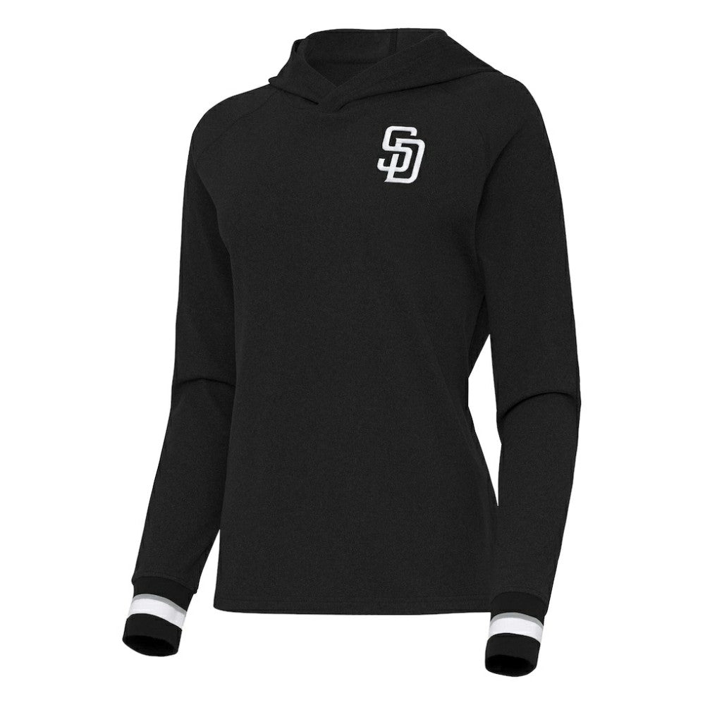 San Diego Padres Antigua Women's Trek Pullover Hoodie - MLB