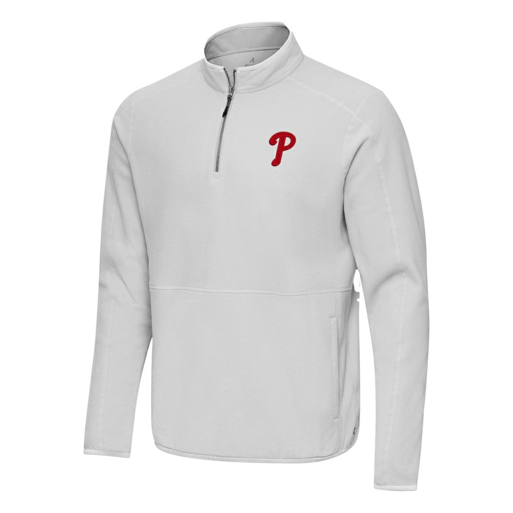 Philadelphia Phillies Antigua Step Up Quarter-Zip Pullover - MLB