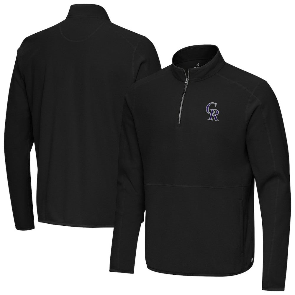 Colorado Rockies Antigua Step Up Quarter-Zip Pullover - MLB
