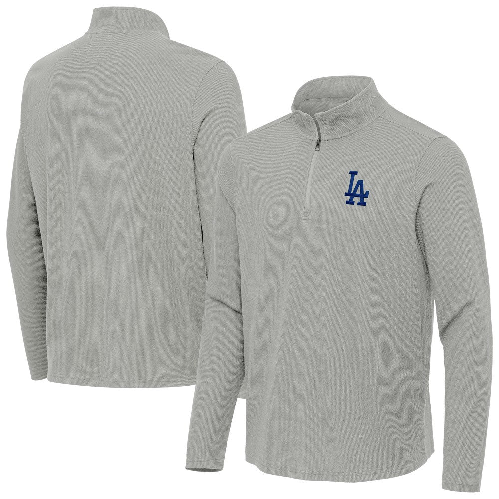 Los Angeles Dodgers Antigua Sync Tri-Blend Quarter-Zip Pullover - MLB