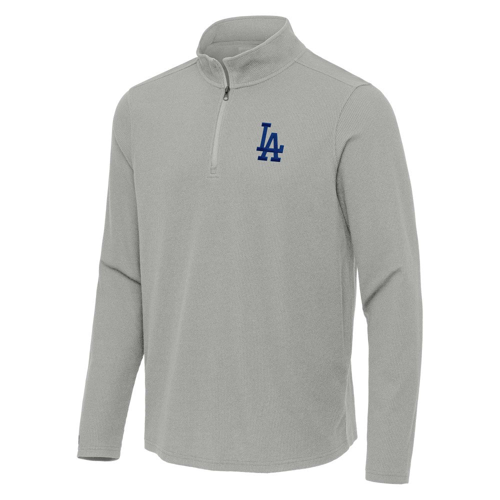 Los Angeles Dodgers Antigua Sync Tri-Blend Quarter-Zip Pullover - MLB