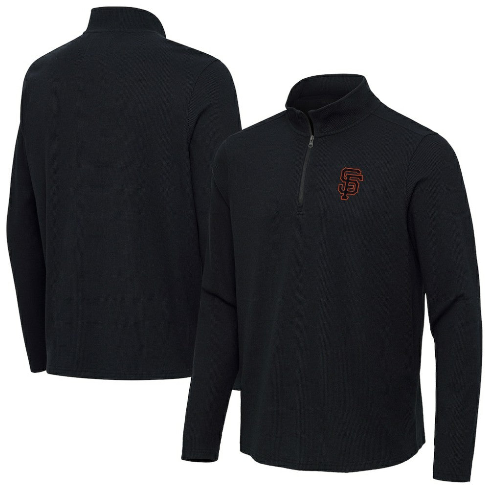 San Francisco Giants Antigua Sync Tri-Blend Quarter-Zip Pullover - MLB