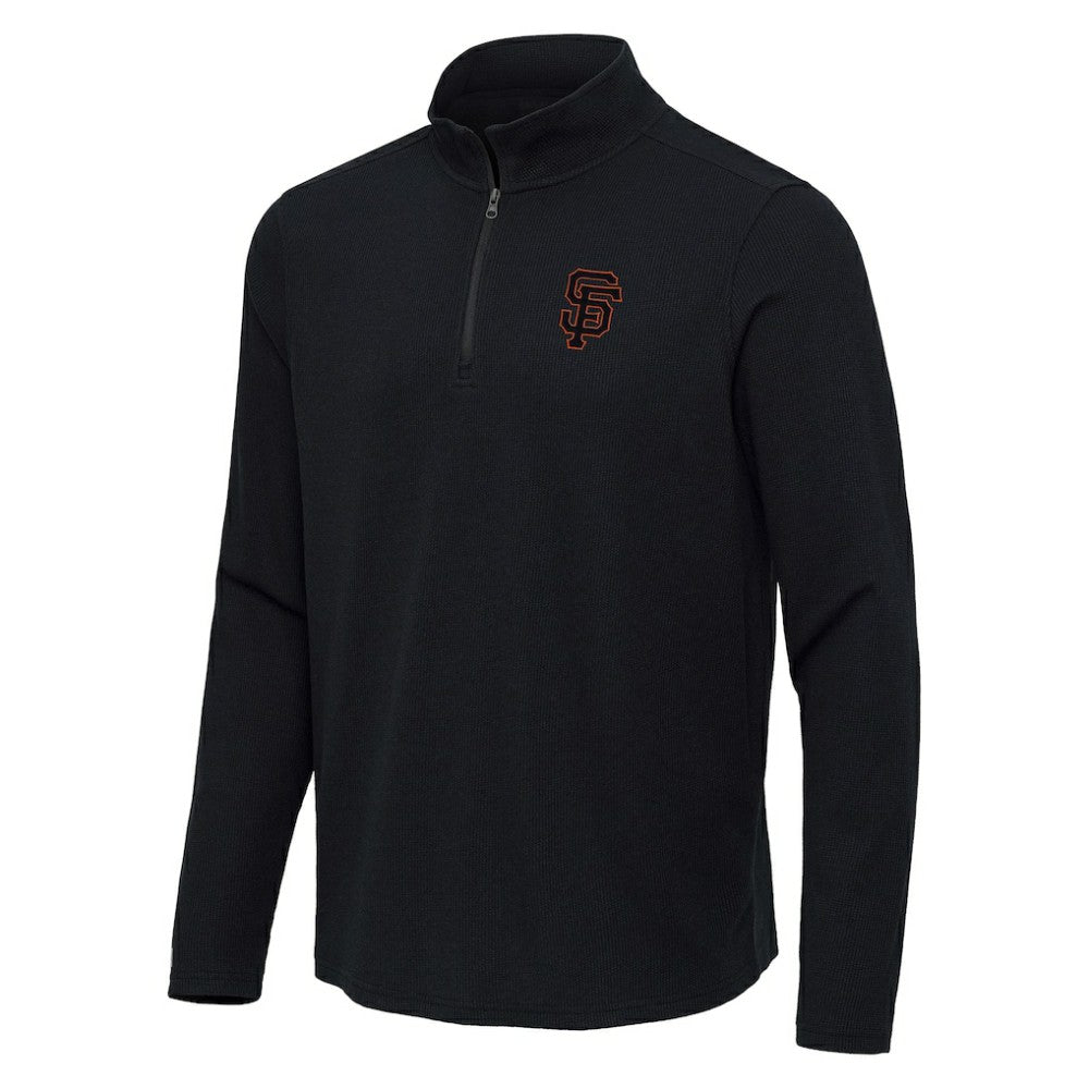 San Francisco Giants Antigua Sync Tri-Blend Quarter-Zip Pullover - MLB