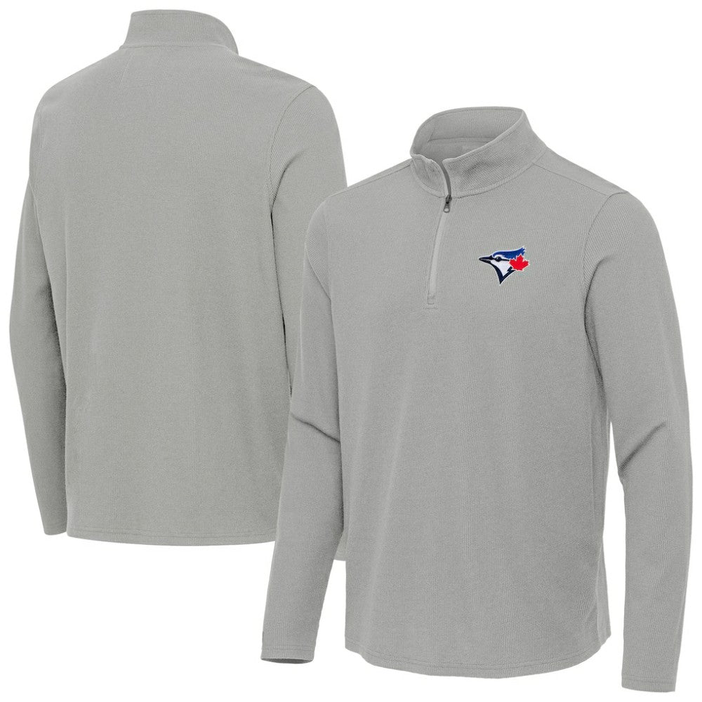 Toronto Blue Jays Antigua Sync Tri-Blend Quarter-Zip Pullover - MLB