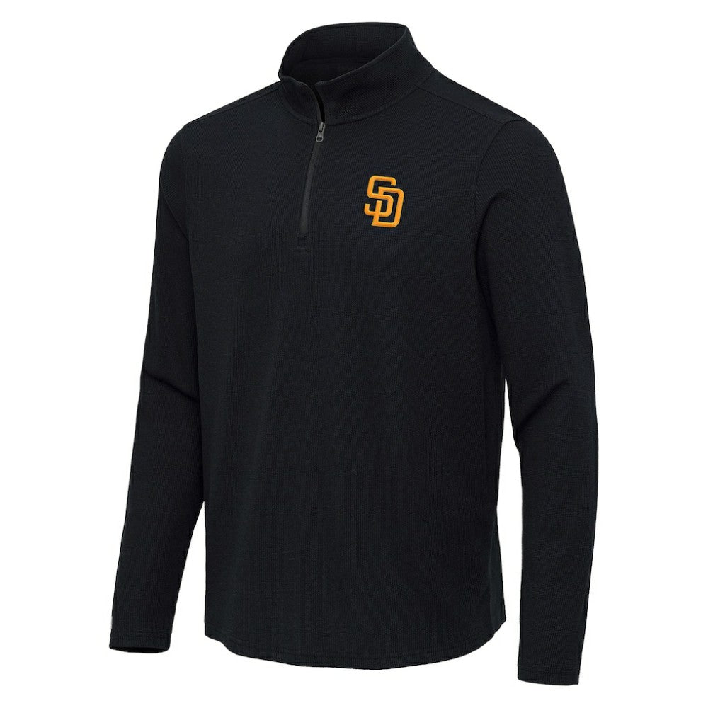 San Diego Padres Antigua Sync Tri-Blend Quarter-Zip Pullover - MLB