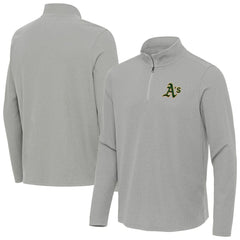 Athletics Antigua Sync Tri-Blend Quarter-Zip Pullover - MLB