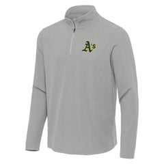 Athletics Antigua Sync Tri-Blend Quarter-Zip Pullover - MLB