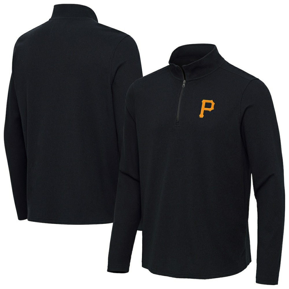 Pittsburgh Pirates Antigua Sync Tri-Blend Quarter-Zip Pullover - MLB