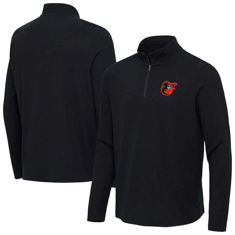 Baltimore Orioles Antigua Sync Tri-Blend Quarter-Zip Pullover - MLB
