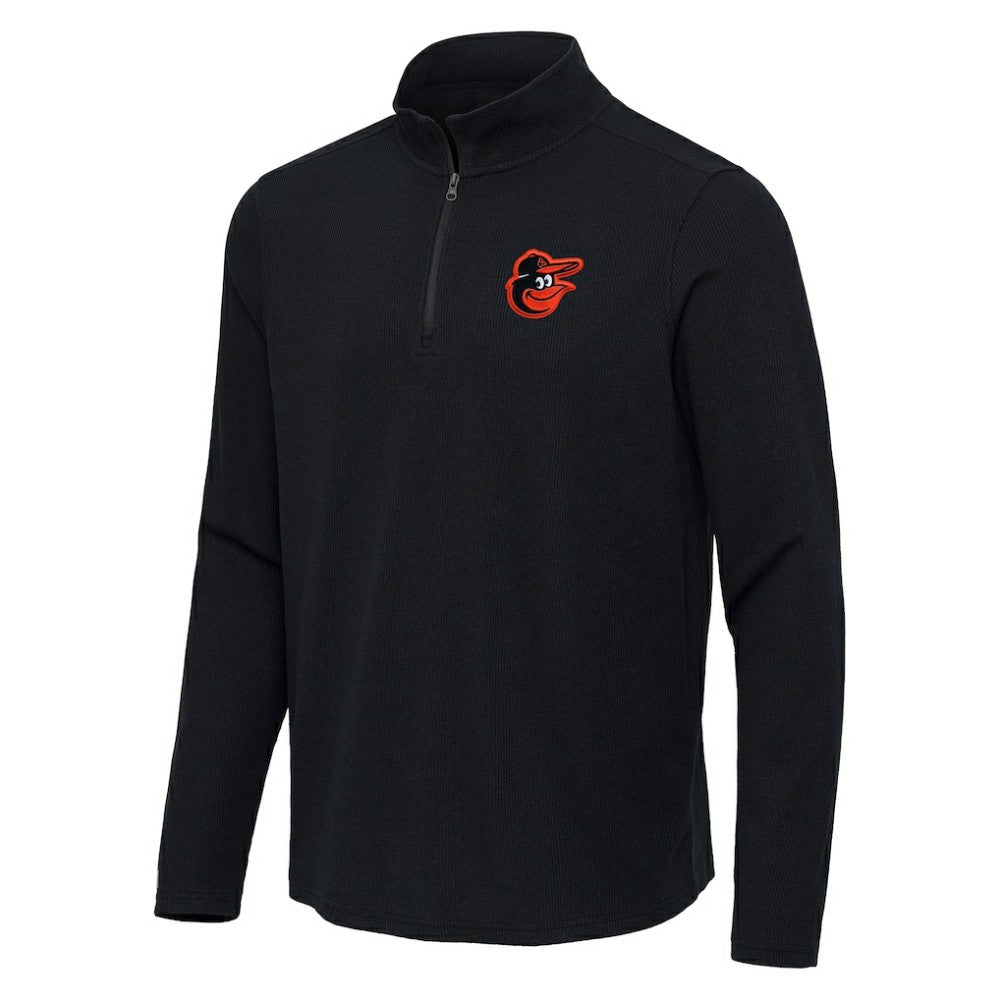 Baltimore Orioles Antigua Sync Tri-Blend Quarter-Zip Pullover - MLB