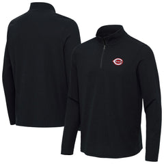 Cincinnati Reds Antigua Sync Tri-Blend Quarter-Zip Pullover - MLB