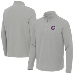 Chicago Cubs Antigua Sync Tri-Blend Quarter-Zip Pullover - MLB