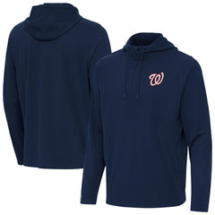 Washington Nationals Antigua Connected Quarter-Zip Pullover Hoodie - MLB