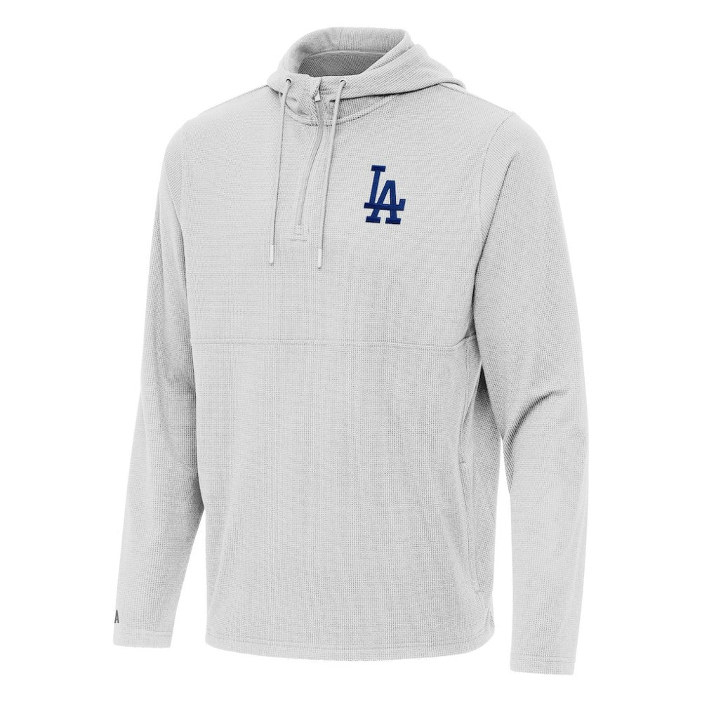 Los Angeles Dodgers Antigua Connected Quarter-Zip Pullover Hoodie - MLB