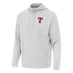 Texas Rangers Antigua Connected Quarter-Zip Pullover Hoodie - MLB