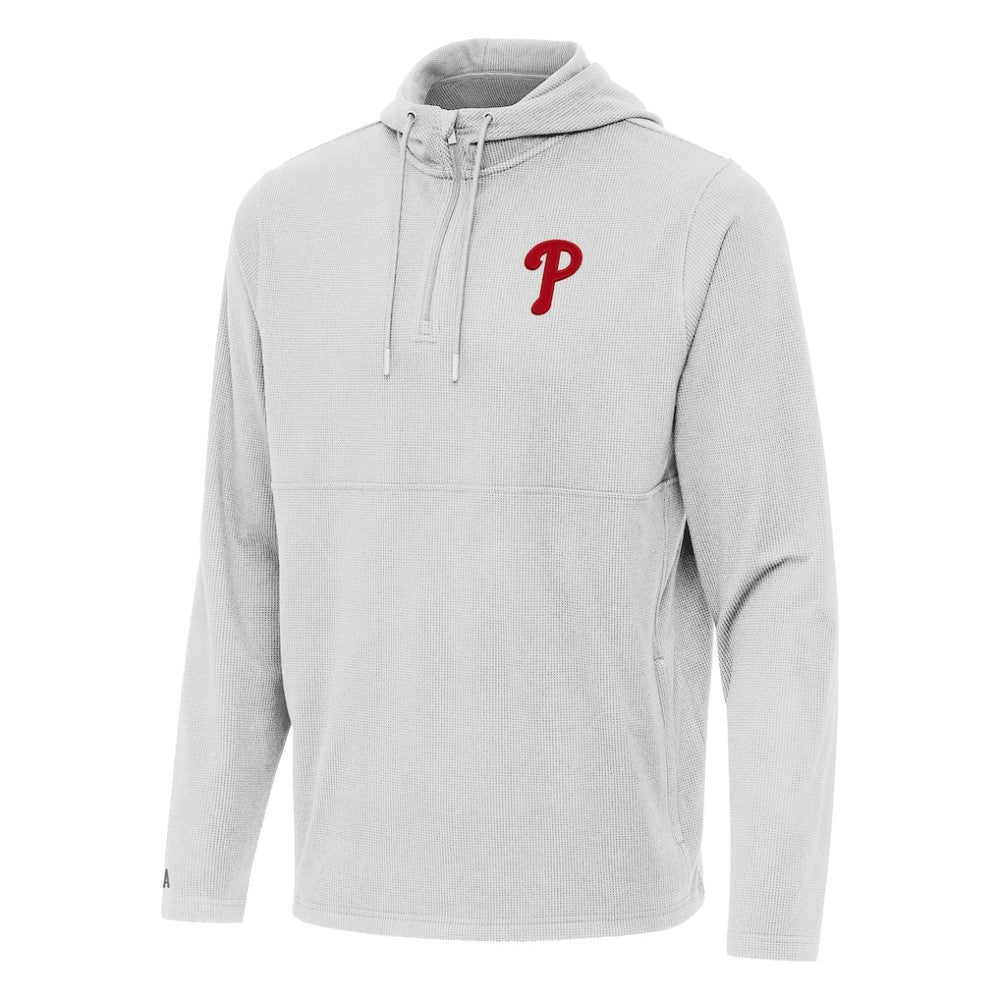 Philadelphia Phillies Antigua Connected Quarter-Zip Pullover Hoodie - MLB