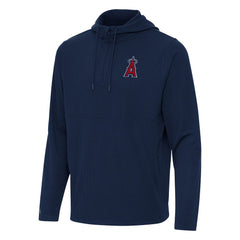 Los Angeles Angels Antigua Connected Quarter-Zip Pullover Hoodie - MLB
