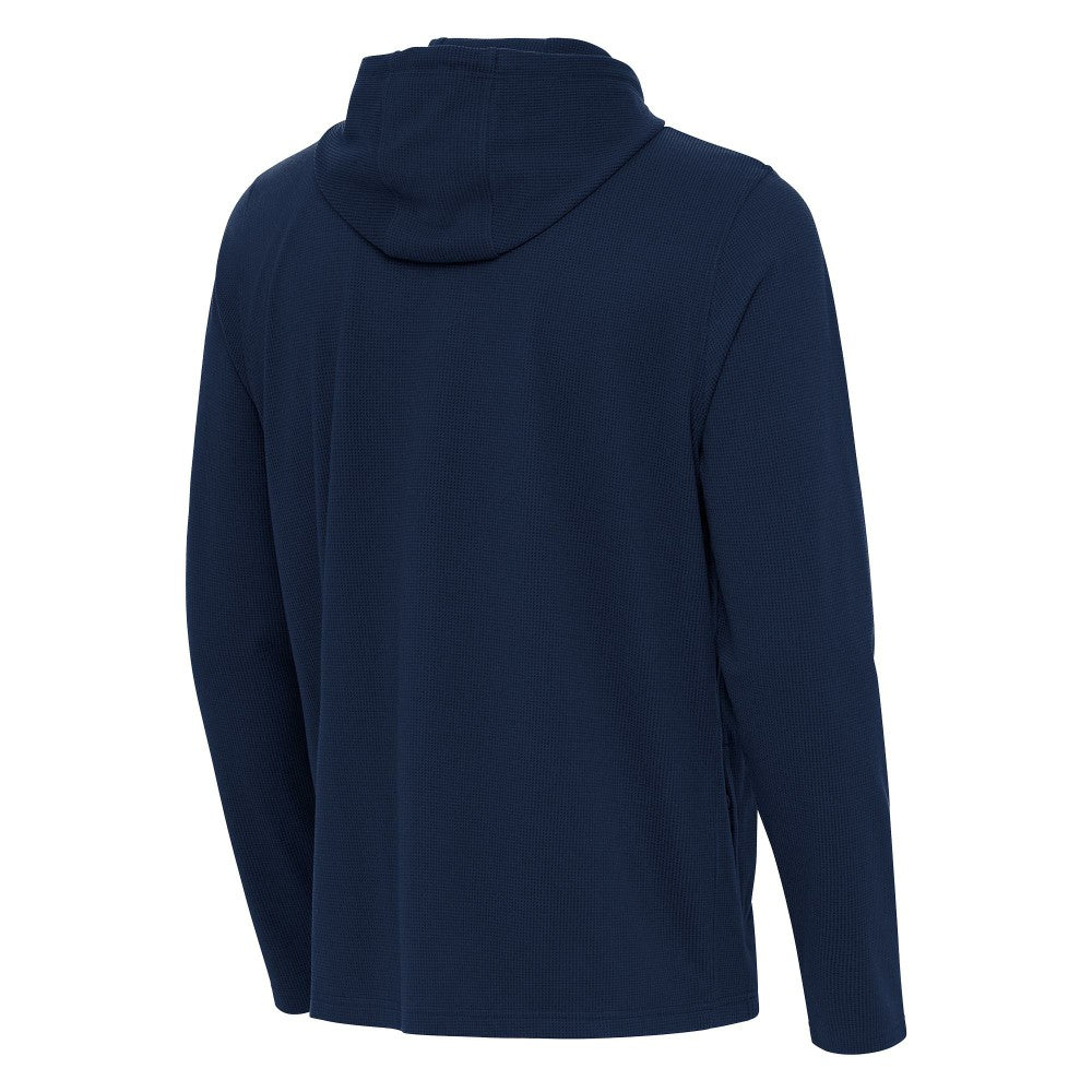 Los Angeles Angels Antigua Connected Quarter-Zip Pullover Hoodie - MLB