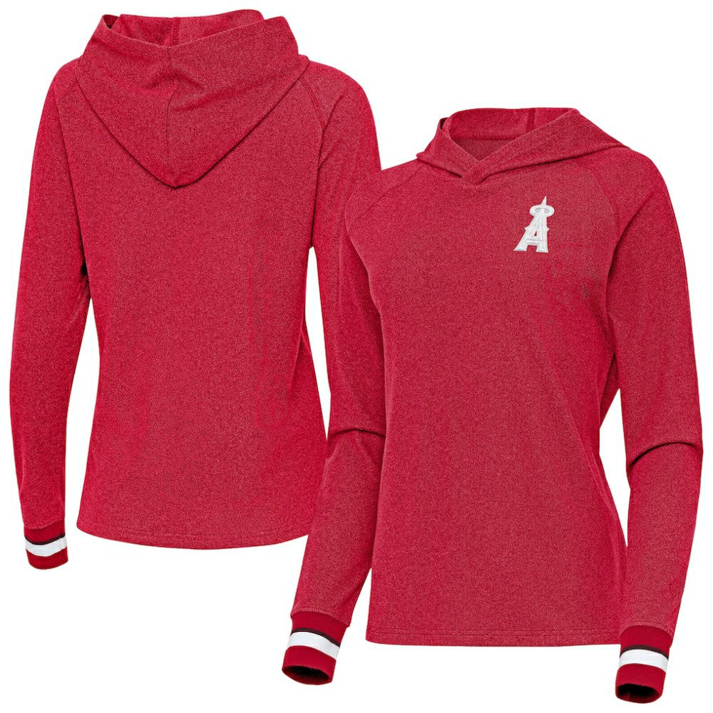 Los Angeles Angels Antigua Women's Trek Pullover Hoodie - MLB