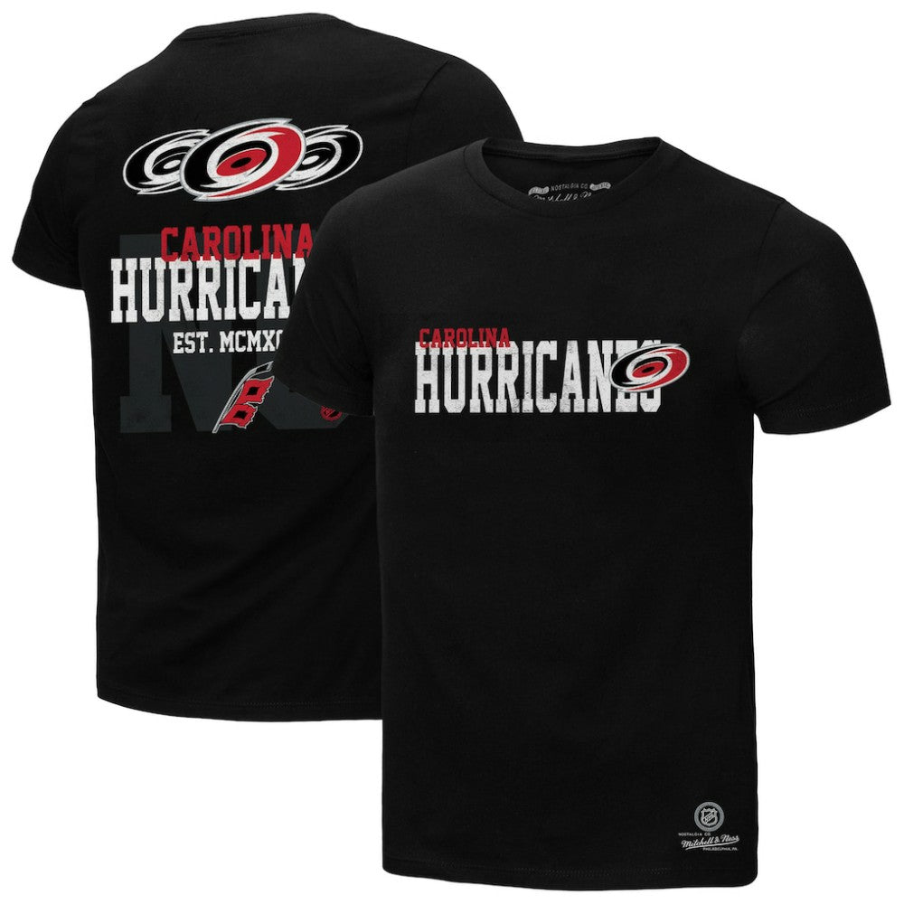 Carolina Hurricanes Mitchell & Ness Home T-Shirt - Black - NHL