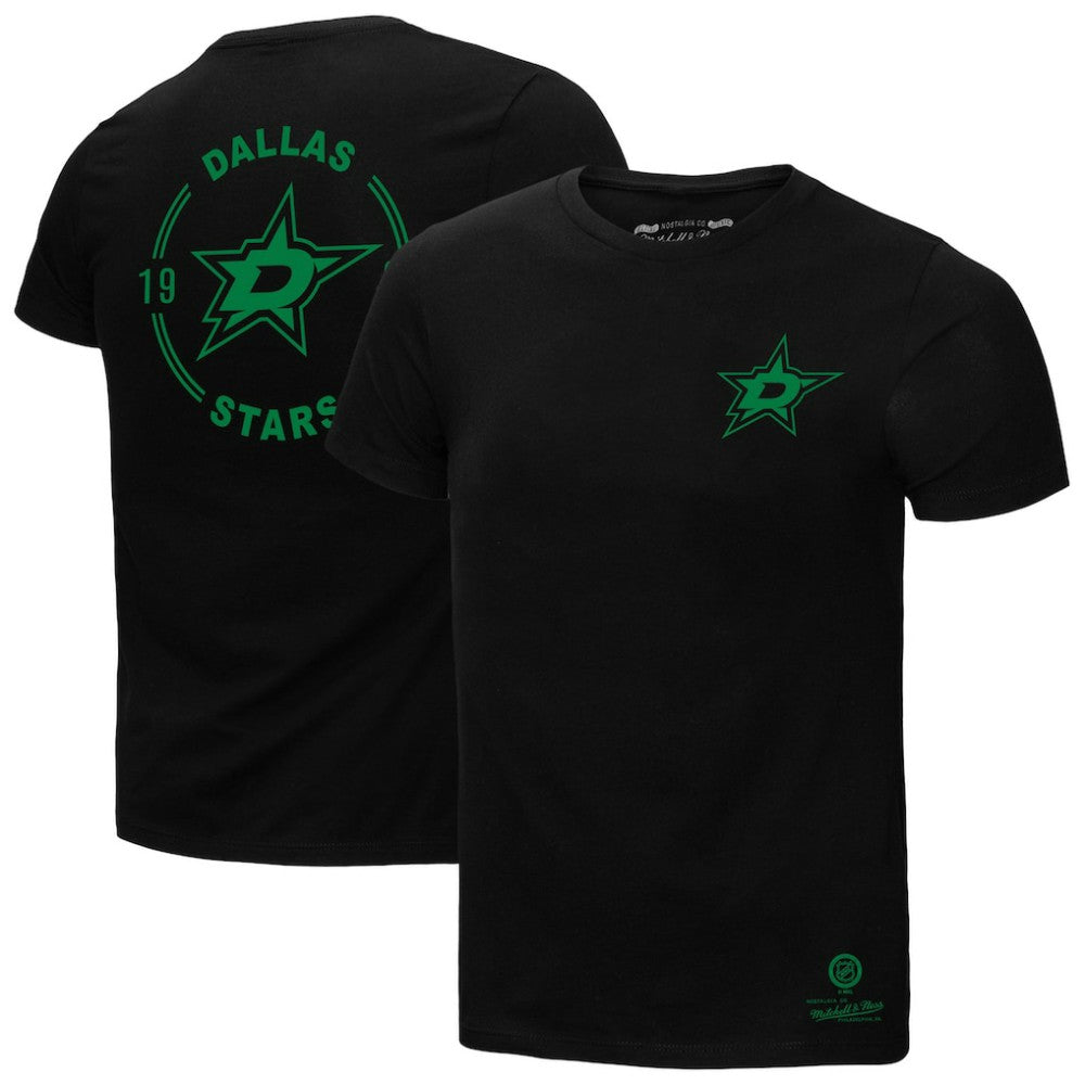 Dallas Stars Mitchell & Ness Core Penalty Box 3.0 T-Shirt - Black - NHL