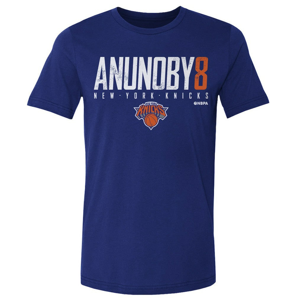OG Anunoby New York Knicks 500 Level Elite Player T-Shirt Blue - NBA