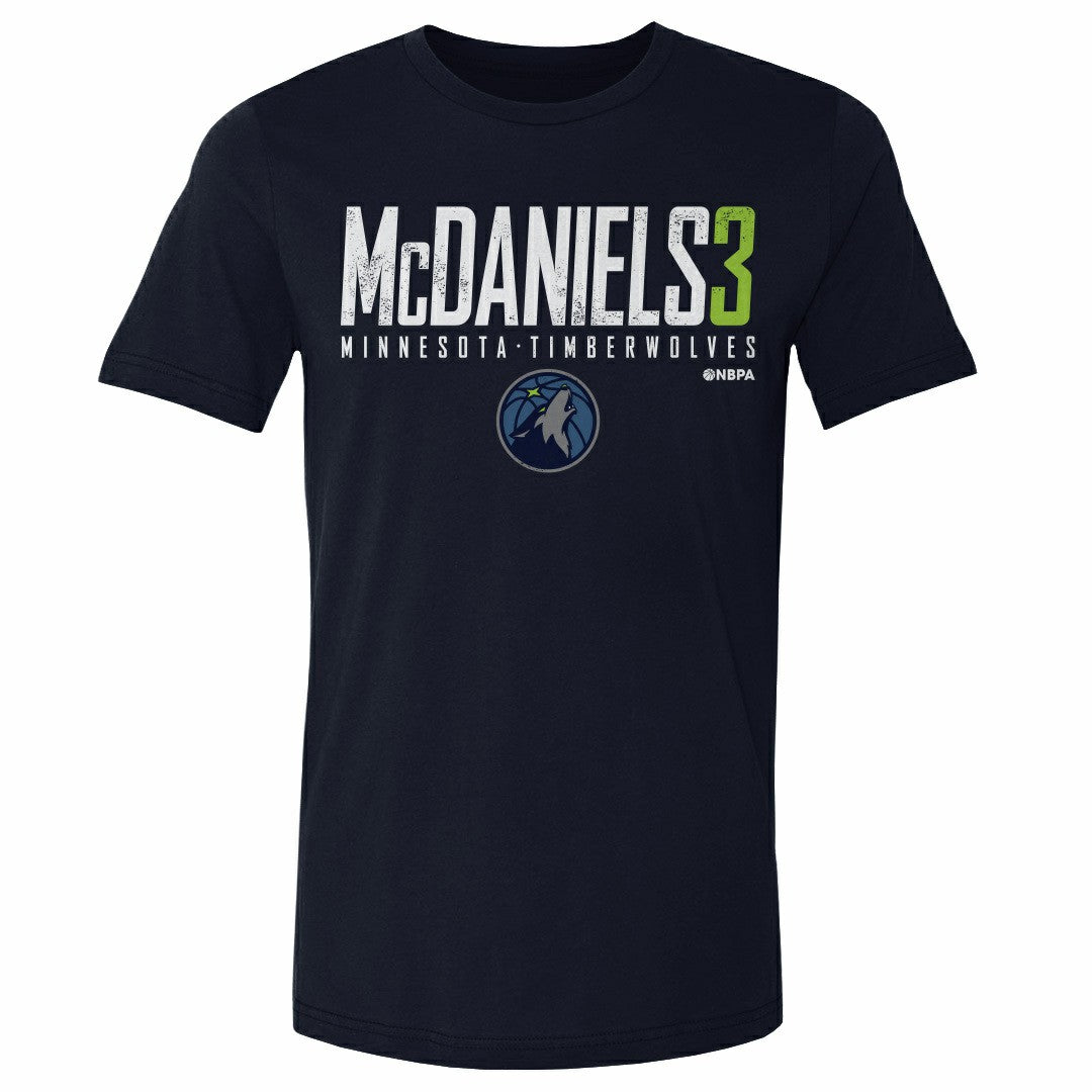 Jaden McDaniels Minnesota Timberwolves 500 Level Elite Player T-Shirt Navy - NBA
