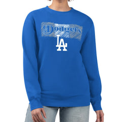 Los Angeles Dodgers Starter Women's Team Color Shading Fleece Pullover Sweatshirt - MLB