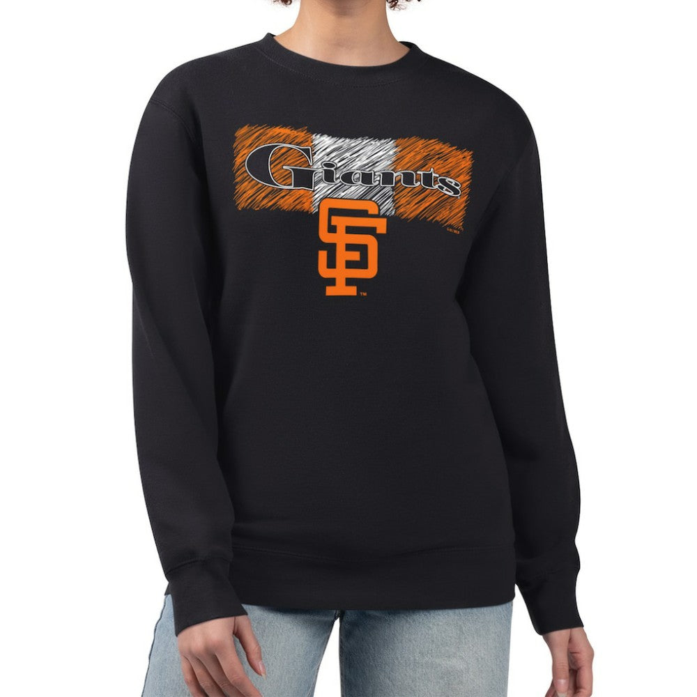 San Francisco Giants Starter Women's Team Color Shading Fleece Pullover Sweatshirt - MLB